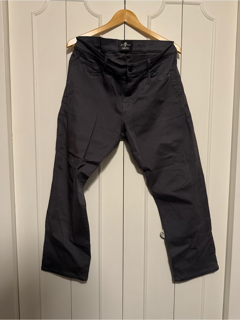 7 For All Mankind Men's Black Pants